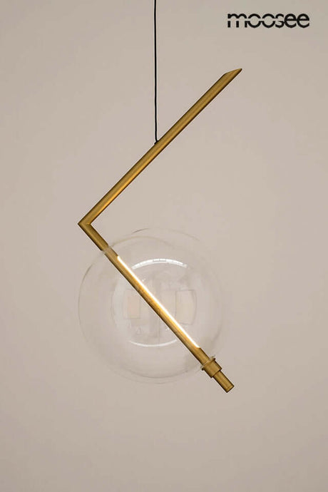 Závesná lampa Echo zlatá