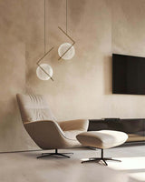 Závesná lampa Echo zlatá