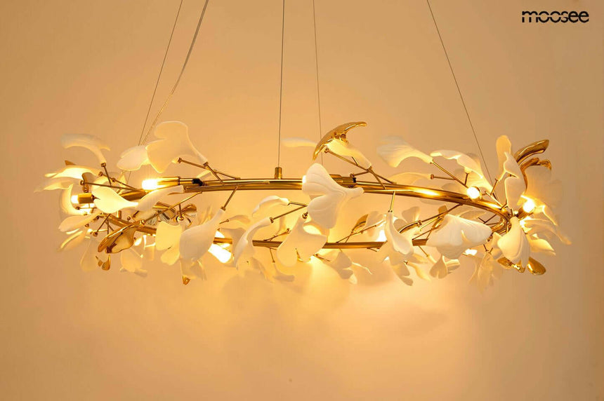 Závesná lampa Flora 120 zlatá