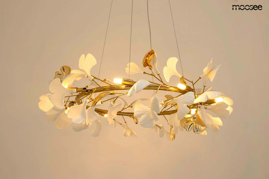 Závesná lampa Flora 80 zlatá