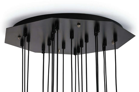 Závesná lampa Flusso 20 čierna