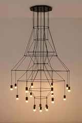 Závesná lampa Flusso 20 čierna