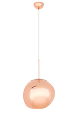 Závesná lampa Fusion 30 medená - akrylová