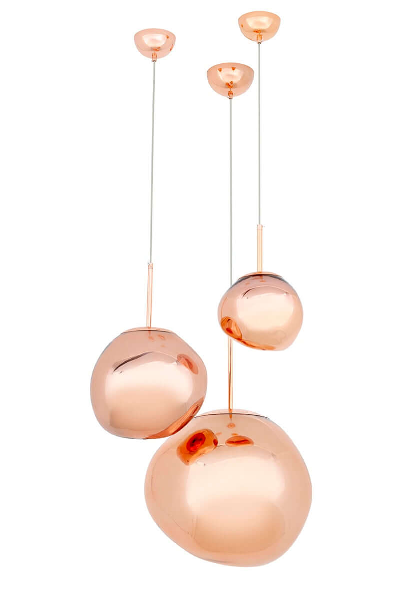 Závesná lampa Fusion 40 medená - akrylová