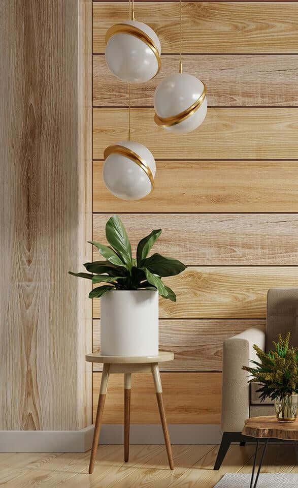 58. Závesná lampa Globe 25 zlatá