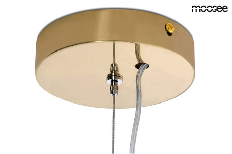 Závesná lampa Halo – zlatá