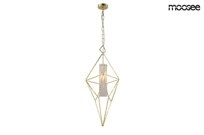 Závesná lampa Havana L – zlatá