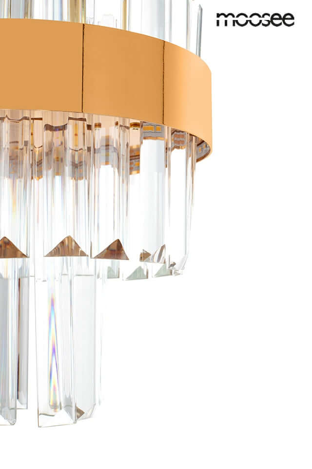 Závesná lampa Impero zlatá