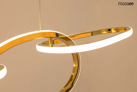 Závesná lampa Jazz 5 zlatá