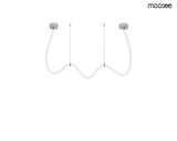 Závesná lampa Lasso 400 Smart strieborná