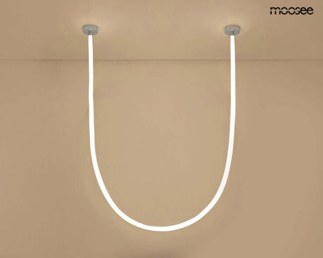 Závesná lampa Lasso 600 Smart strieborná