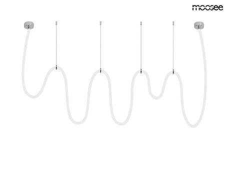 Závesná lampa Lasso 800 Smart strieborná