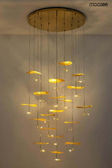 Závesná lampa Leafs Disc zlatá