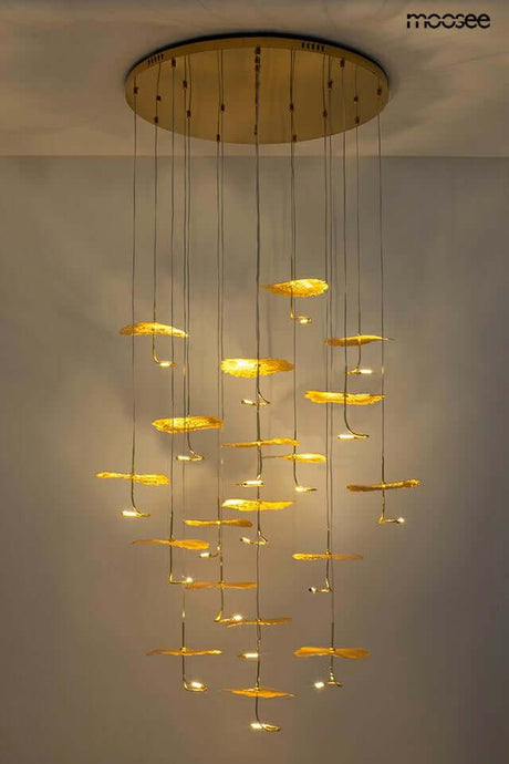 Leafs Disc függőlámpa arany