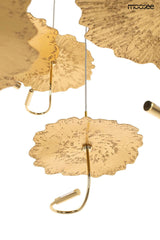 Závesná lampa Leafs Disc zlatá