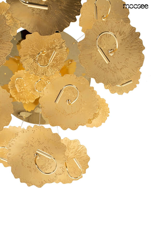 Závesná lampa Leafs Disc zlatá