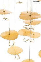 Závesná lampa Leafs Disc zlatá