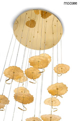 Závesná lampa Leafs Disc zlatá