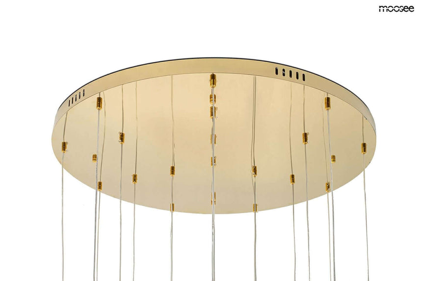 Závesná lampa Leafs Disc zlatá