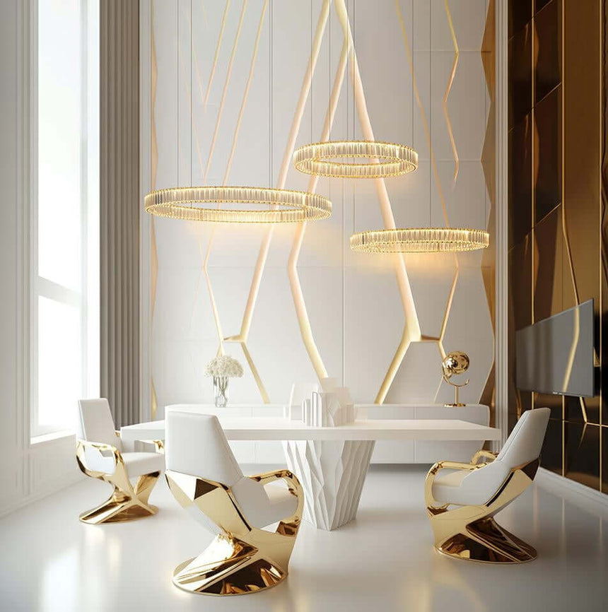 Závesná lampa Liberty 3B zlatá