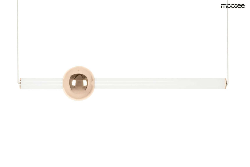 52. Závesná lampa Libra 90 In biela/zlatá