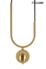 Závesná lampa Výťah zlatá