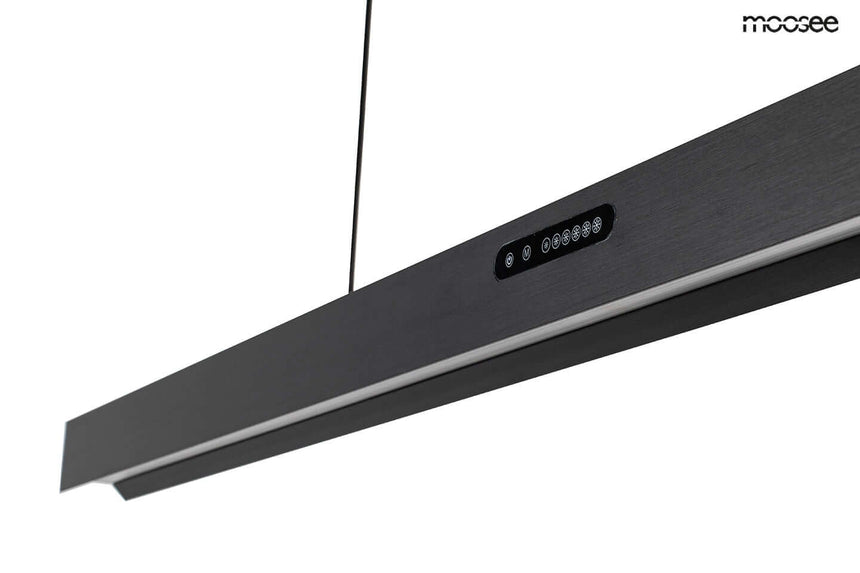 Závesná lampa Liner čierna