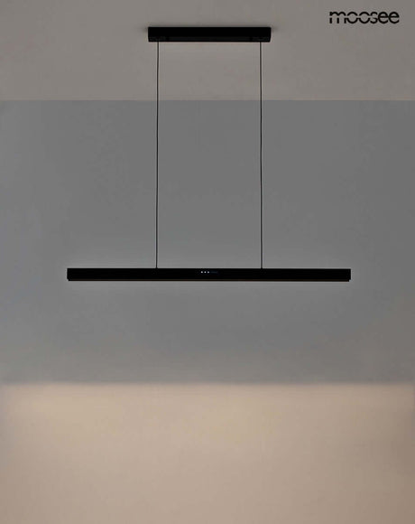 Závesná lampa Liner čierna