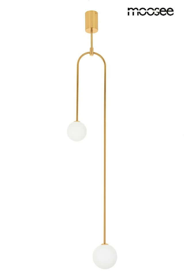 76. Nízka závesná lampa zlatá