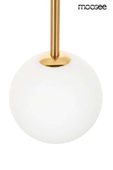 76. Nízka závesná lampa zlatá