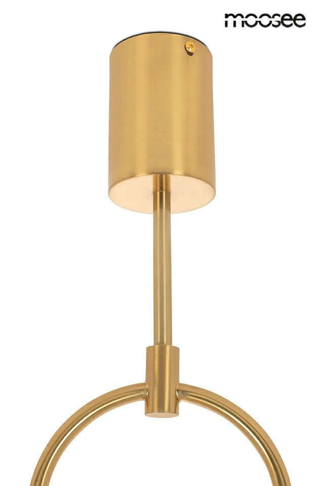 76. Nízka závesná lampa zlatá