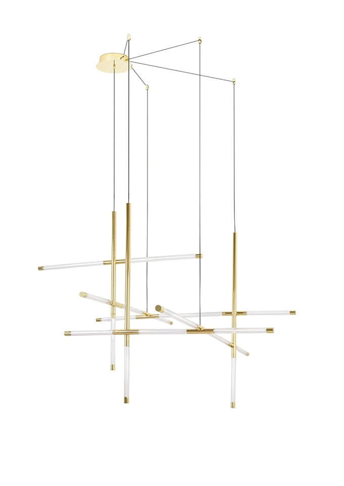 Závesná lampa Mikado M zlatá