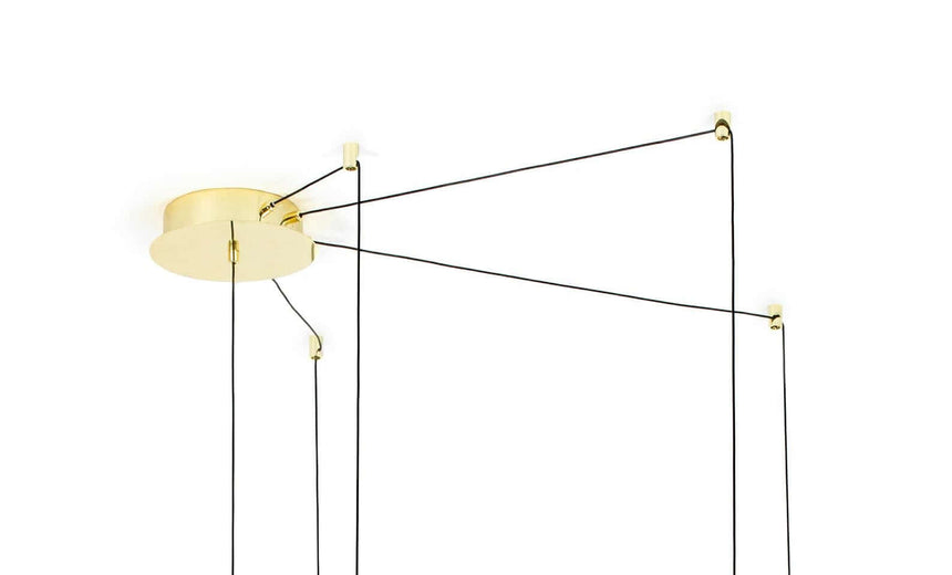 Závesná lampa Mikado M zlatá