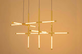 Závesná lampa Mikado S zlatá