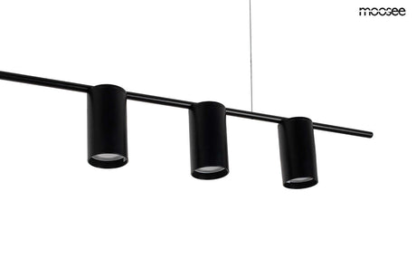 Moderná závesná lampa čierna