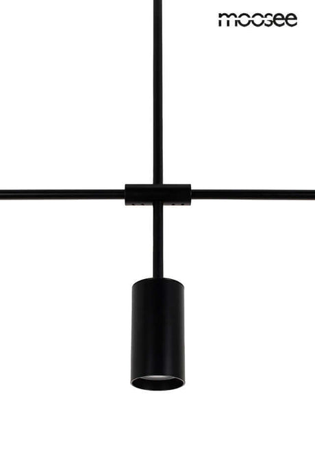 Moderná závesná lampa čierna