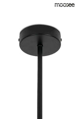 Moderná závesná lampa čierna