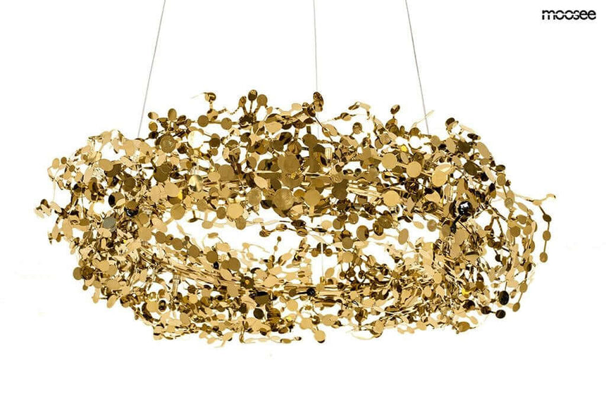 Závesná lampa Monete 60 zlatá