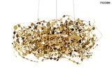 Závesná lampa Monete 60 zlatá