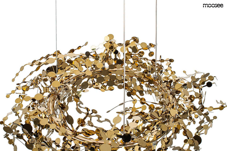 Závesná lampa Monete 60 zlatá