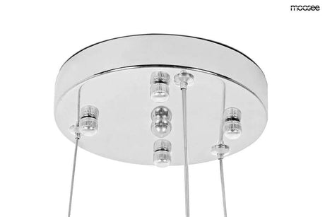 Závesná lampa Monete 60 chróm