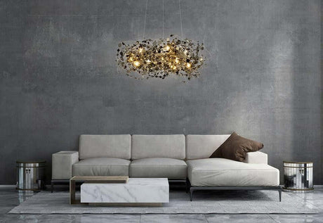 Závesná lampa Monete 60 chróm