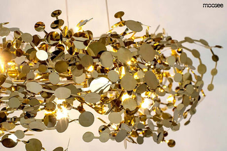 Závesná lampa Monete 80 zlatá