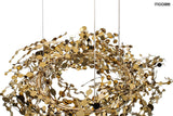 Závesná lampa Monete 80 zlatá