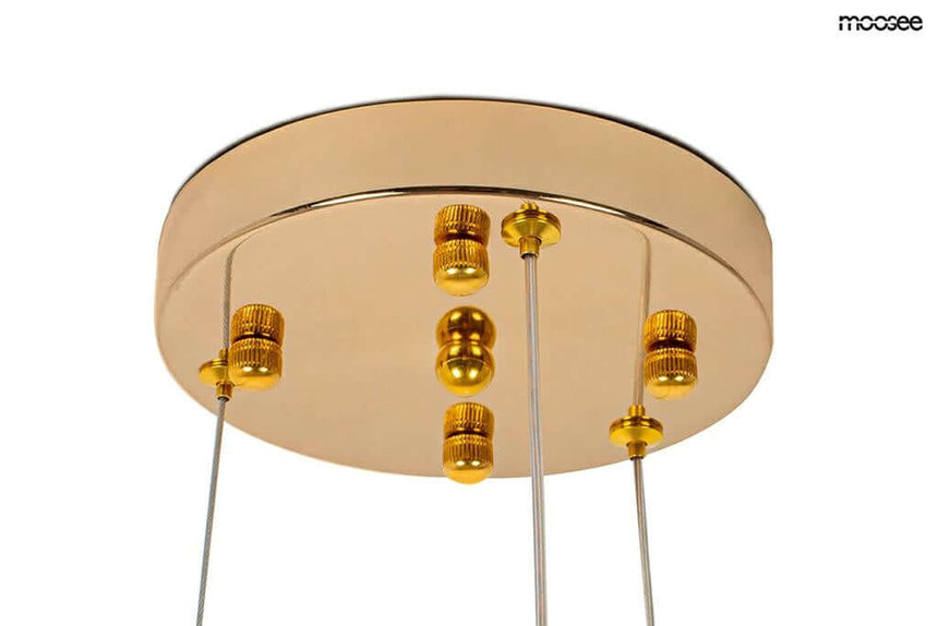 Závesná lampa Monete 80 zlatá