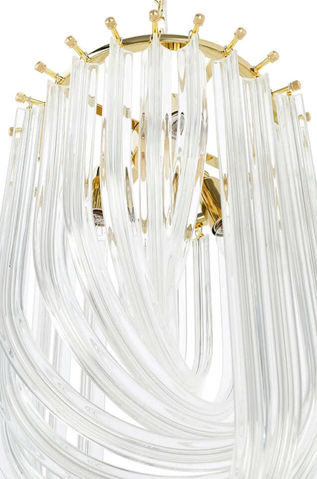 Závesná lampa Murano L zlatá