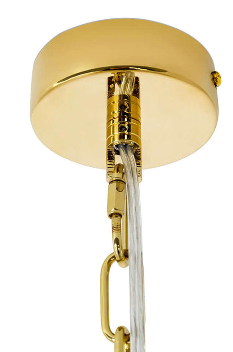Závesná lampa Murano L zlatá