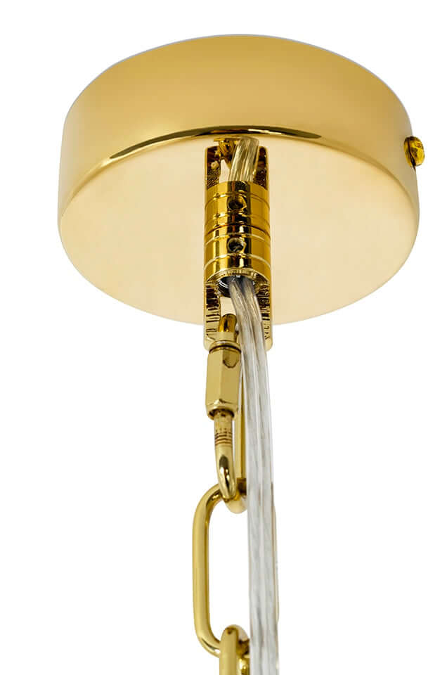 Závesná lampa Murano L zlatá