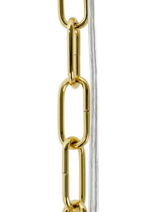 Závesná lampa Murano L zlatá