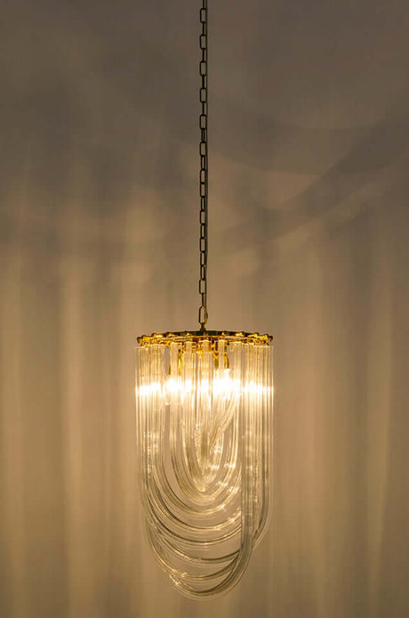 Závesná lampa Murano S zlatá